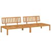 vidaXL Divani Centrali da Giardino Pallet 2pz Legno Massello di Acacia