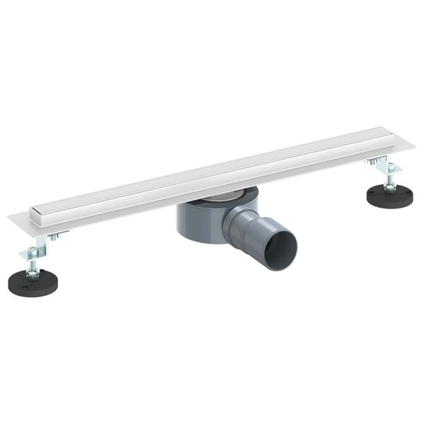 vidaXL Scolascale per doccia a 360&deg; con modello slim Argento 50 cm