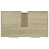 vidaXL Armadietto da Bagno Rovere Sonoma 60x33x61 cm Legno Multistrato