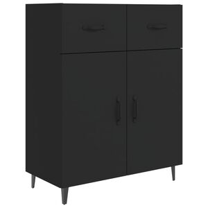 vidaXL Credenza Nera 69,5x34x90 cm in Legno Multistrato