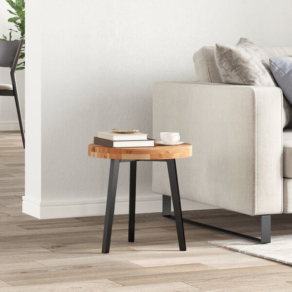 vidaXL Piano Tavolo Rotondo Ø40x4 cm in Legno Massello di Acacia