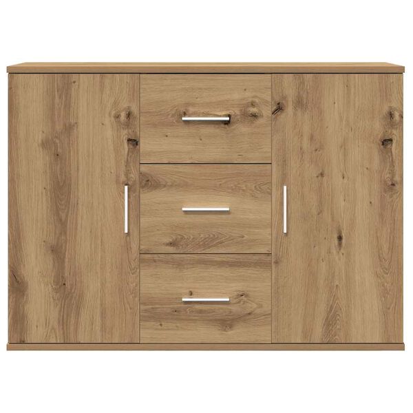 vidaXL Credenza Rovere Artigianale 90x29,5x65 cm in Legno Multistrato