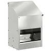 vidaXL Feeder per pollo Argento 21 x 16 x 33 cm Acciaio zincato