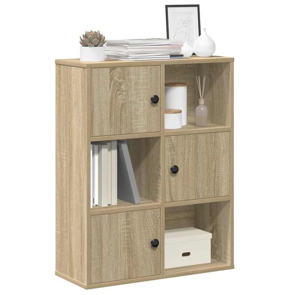 vidaXL Libreria Rovere Sonoma 60x24x76,5 cm in Legno Multistrato