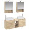vidaXL Set di mobili per il bagno 5 pcs Rovere Sonoma