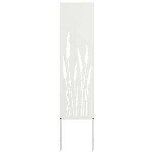 vidaXL Schermo per privacy in giardino Traforo Bianco 32 x 140 cm