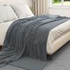 vidaXL Coperte da Pile 6 pcs Grigio scuro 220 x 240 cm Panno