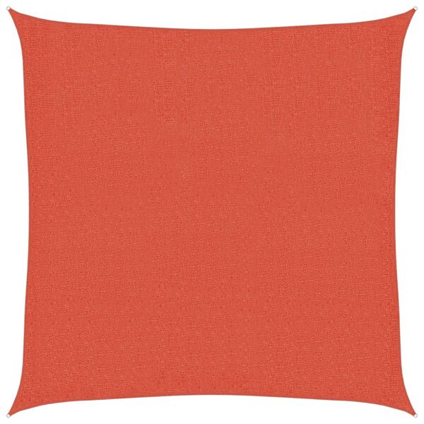 vidaXL Vela Parasole 160 g/m² Quadrata Terracotta 2,5x2,5 m in HDPE