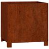 vidaXL Fioriere con Gambe 2pz Ruggine 40x40x40 cm Acciaio Corten