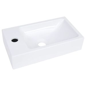vidaXL Lavabo 400x220x90 mm in SMC Bianco