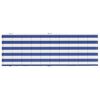 vidaXL Cuscino per Lettino a Righe Bianche e Blu in Tessuto Oxford