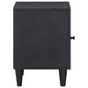 vidaXL Comodino con porta 2 pcs Nero 40 x 33 x 46 cm