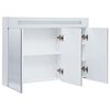 vidaXL Armadietto Bagno con Specchio e LED 88x13x62 cm
