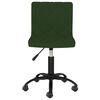 vidaXL Sedie da Pranzo Girevoli 2 pz Verde Scuro in Velluto
