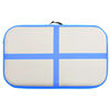 vidaXL Tappetino Ginnastica Gonfiabile con Pompa 60x100x15 cm PVC Blu