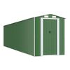vidaXL Capanno da Giardino Verde 192x855x223 cm Acciaio Zincato