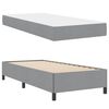 vidaXL Letto a molle Grigio chiaro 100 x 200 cm Tessuto