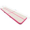 vidaXL Tappetino Ginnastica Gonfiabile con Pompa 800x100x15cm PVC Rosa