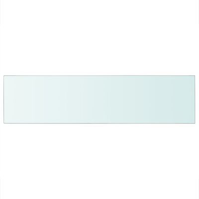 vidaXL Mensola in Vetro Trasparente 100x25 cm
