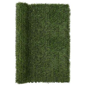vidaXL Recinzione Artificiale Verde chiaro 1,5 x 6 m PVC e Acciaio