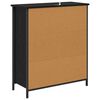 vidaXL Credenza Rovere Nero 70 x 30 x 80 cm Legno multistrato