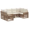 vidaXL Set Divano da Giardino 6 pz 6-Numero di posti