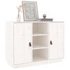 vidaXL Credenza Bianca 100x40x75 cm in Legno Massello di Pino