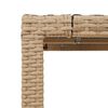 vidaXL Tavolo da Giardino Piano in Vetro Beige 190x90x75 cm Polyrattan