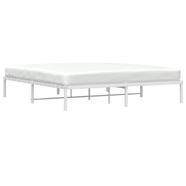 vidaXL Giroletto Metallo Bianco 183x213 cm