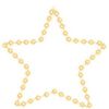 vidaXL Figura Stella Natalizia con 48 LED Bianco Caldo 56 cm