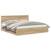 vidaXL Struttura del letto con cassetto Rovere Sonoma 200 x 200 cm