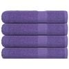 vidaXL Asciugamani FROGN 4 pz Viola 100x200 cm 360 g/m&sup2;