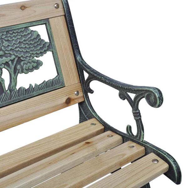 vidaXL Panchina da Giardino per Bambini 84 cm in Legno