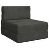 vidaXL Divano Letto Pieghevole Grigio Scuro 70 x 80 x 60 cm Tessuto