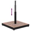 vidaXL Base per Ombrellone Terracotta Quadrata 12 kg