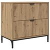vidaXL Comodino rovere artigianale 63.5 x 36 x 61 cm