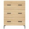 vidaXL Credenza Rovere Sonoma 69,5x34x180 cm in Legno Multistrato