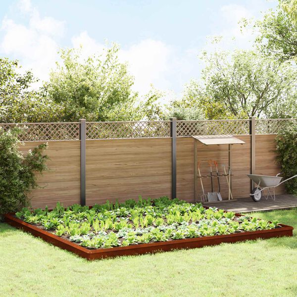 vidaXL Recinzioni per lumache 20 pcs Ruggine