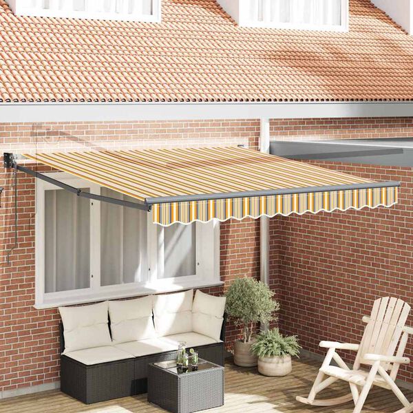 vidaXL Tenda Retrattile Multicolore 300 x 250 cm