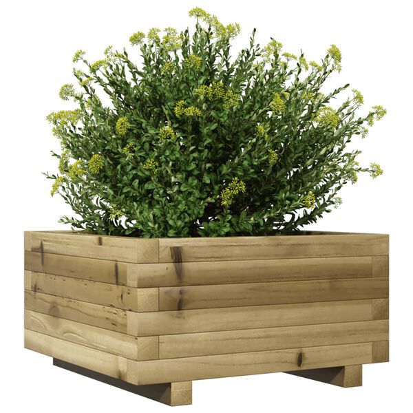 vidaXL Fioriera da Giardino 50x50x26,5 cm in Legno di Pino Impregnato