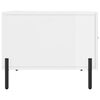 vidaXL Tavolino da Salotto Bianco Lucido 50x50x40 cm Legno Multistrato