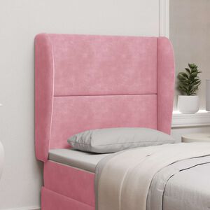 vidaXL Orecchia della Testata Rosa 80 x 23 x 6 cm Velluto