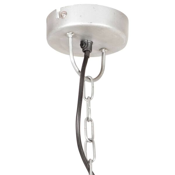 vidaXL Lampada a Sospensione Vintage 25 W Argento Rotonda 31 cm E27