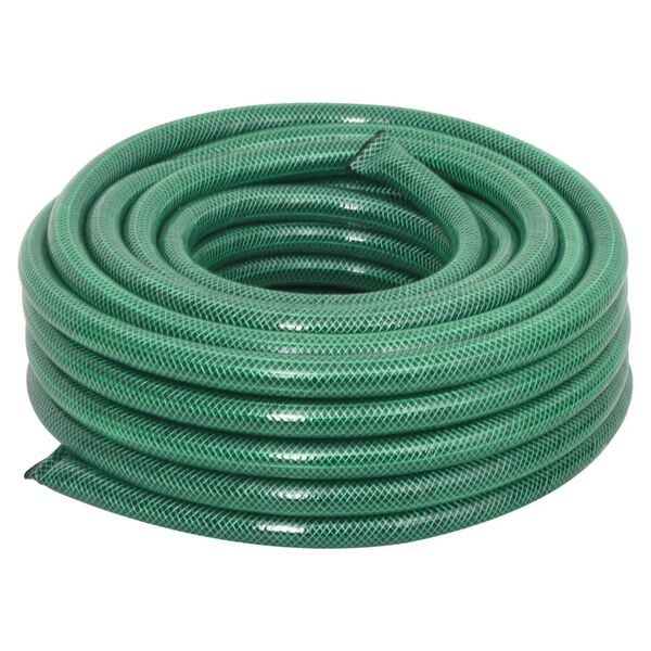 vidaXL Set Tubo da Giardino con Raccordi Verde 0,75" 50 m in PVC