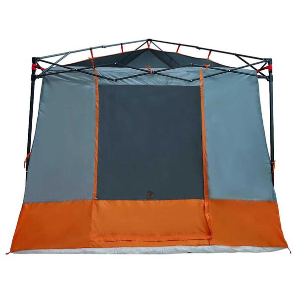 vidaXL Tenda interna Grigio e arancione 290 x 288 x 234 cm taffetà