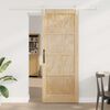 vidaXL Porta scorrevole ORKDAL Marrone 83 x 211 cm Pino massello