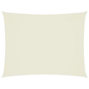 vidaXL Parasole a Vela Oxford Rettangolare 3,5x5 m Crema