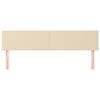 vidaXL Testiera 2 pz Crema 80x5x78/88 cm in Tessuto