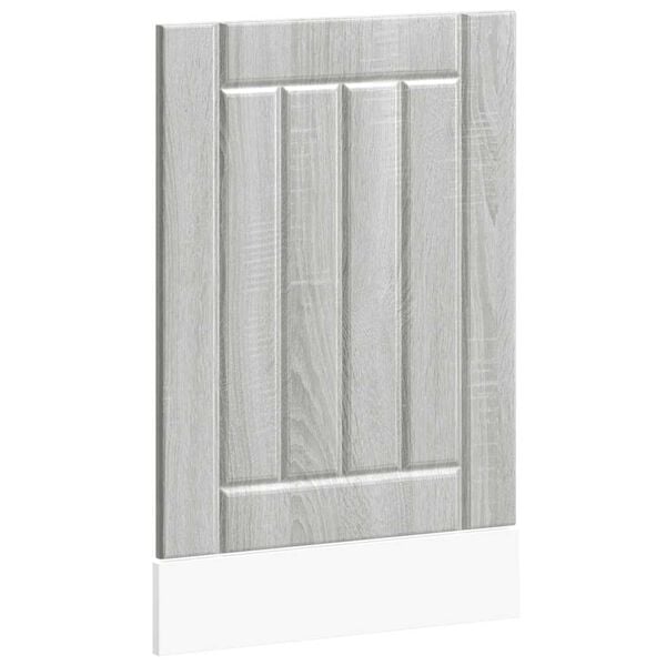 vidaXL Pannello Lavastoviglie Lucca Grigio Sonoma in Legno Multistrato