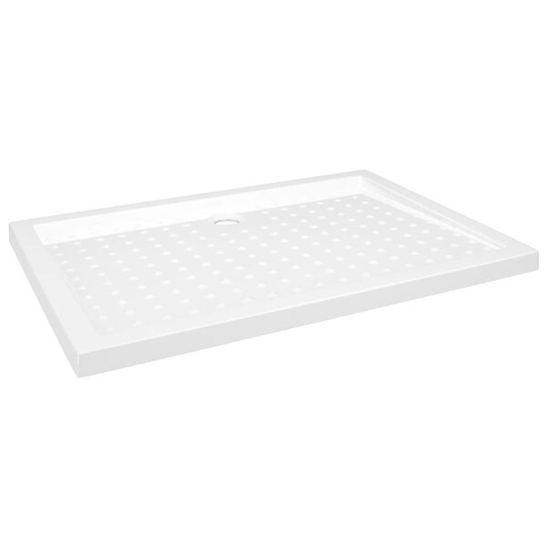 vidaXL Piatto Doccia con Superficie Puntinata Bianco 70x100x4cm in ABS